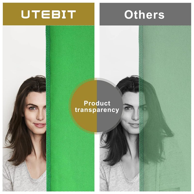 UTEBIT 5x6.5ft Green Screen Backdrop, Photography Backdrop Chroma Key Small Greenscreen Sheet Background for Streaming, Zoom Meeting, PS Keying, Video Creation, Studio Portrait Shoots (Backdrop Only) - Image 3